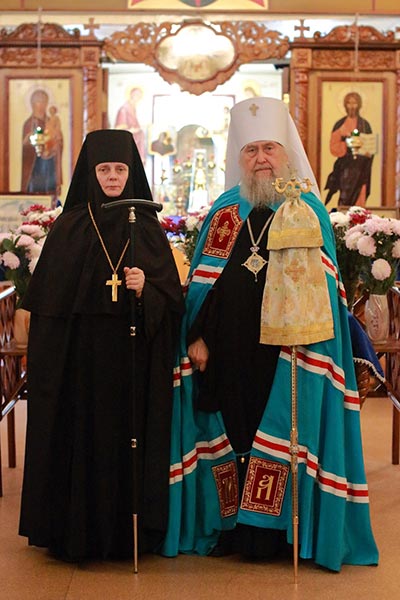 Speech at the presentation of the staff to the abbess of the monastery in honor of the icon of the Mother of God 