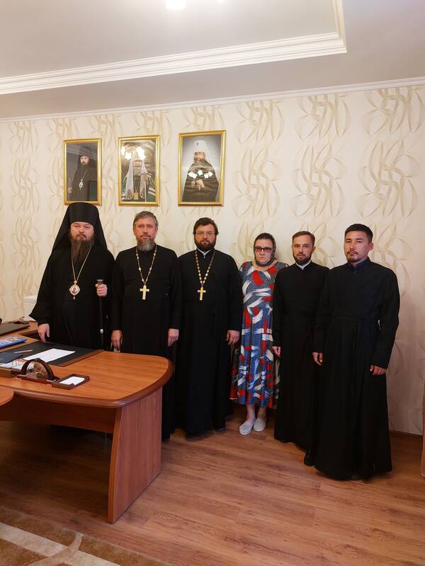 A Meeting Took Place Between Bishop Vianor of Uralsk and Atyrau and the Clergy of the Dormition Cathedral in Atyrau