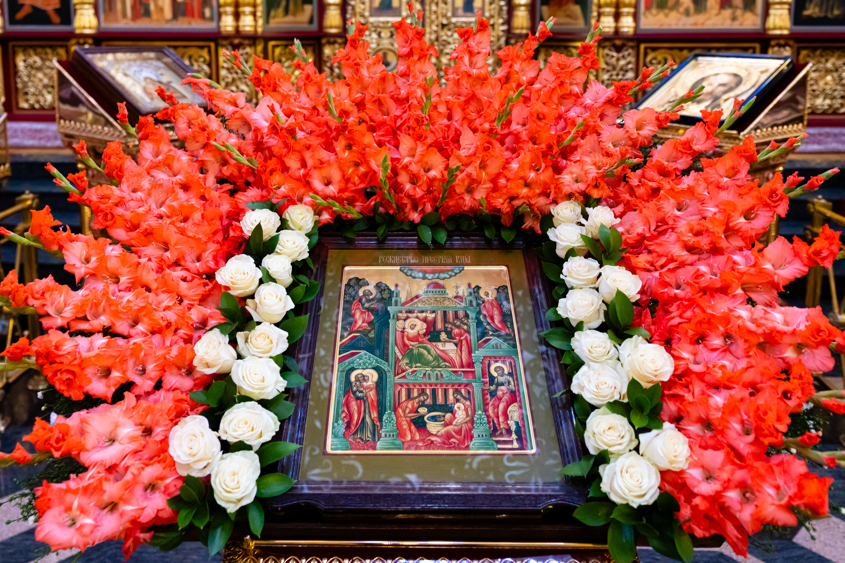 On the eve of the Feast of the Nativity of the Most Holy Theotokos, the Head of the Metropolitan District led the All-Night Vigil at the Ascension Cathedral in Almaty