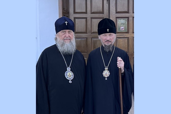 Metropolitan Alexander Congratulated on the 35th Anniversary of His Episcopal Consecration by Metropolitan Benjamin of Minsk and Zaslavl, Patriarchal Exarch of All Belarus