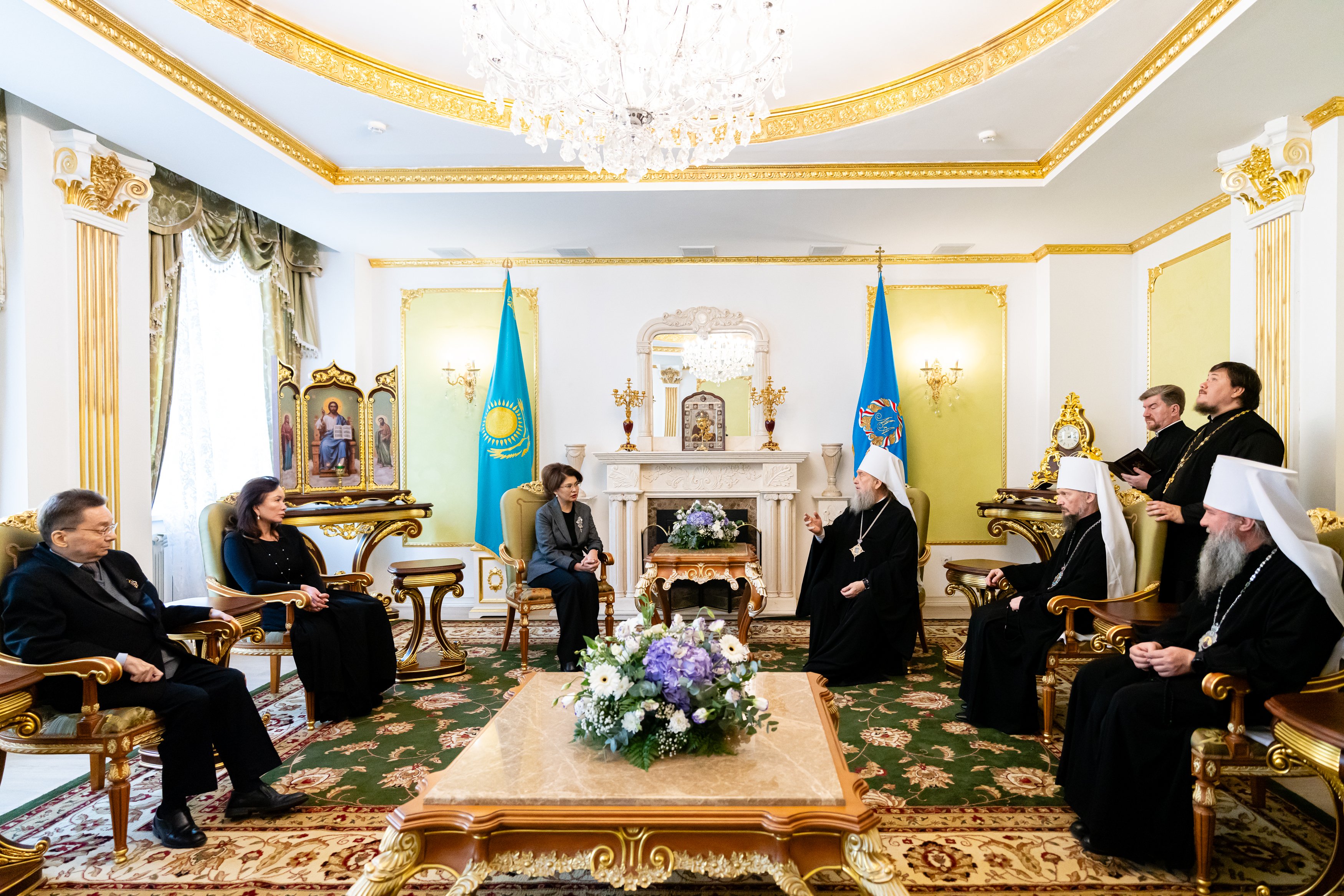 Minister of Culture and Information of the Republic of Kazakhstan A.G. Balaeva Met with Guests of the Celebration of the 25th Anniversary of the Establishment of the Astana Diocese