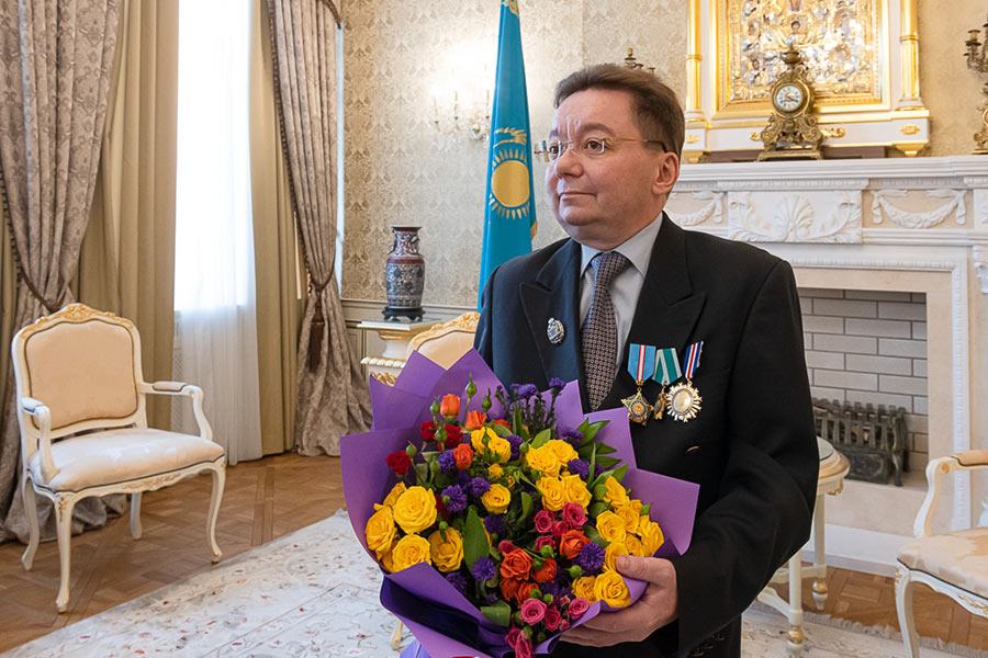 The Head of the Orthodox Church of Kazakhstan Congratulated O.N. Ovchinnikov, Secretary of the Kazakhstan Metropolitan District, on His Name Day