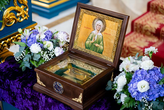 The Relics of Blessed Matrona of Moscow Brought to Uralsk