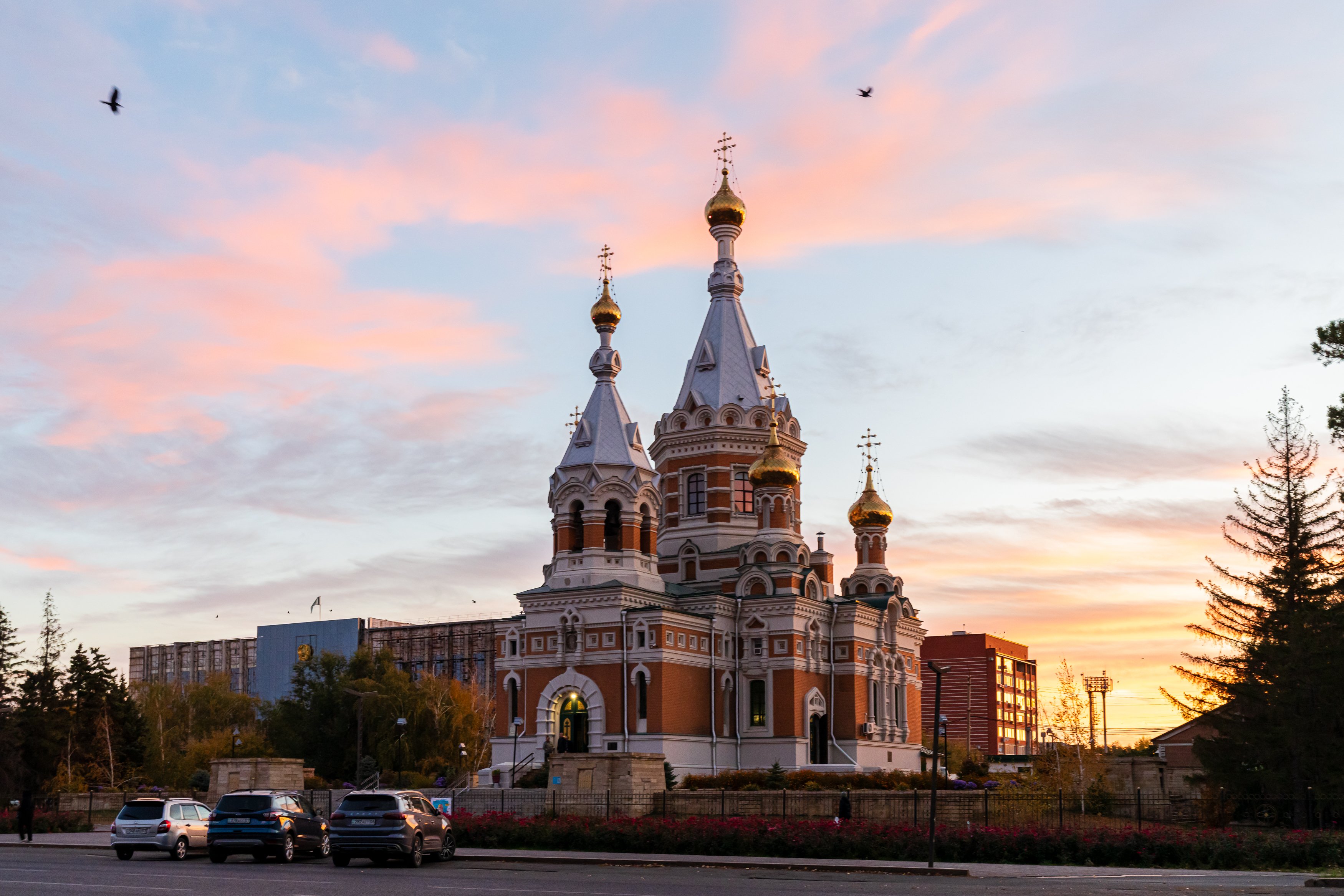 A Festive Liturgy was Held in the Church of Christ the Savior (“Golden Church”) in the City of Uralsk on the Occasion of the Arrival of the Reliquary with the Relics of Blessed Matrona of Moscow