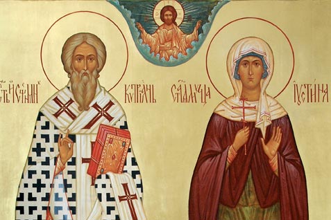 On the Feast Day of the Holy Hieromartyr Cyprian and the Martyr Justina, Metropolitan Alexander celebrated the Liturgy at the Church of St. Matrona in Almaty