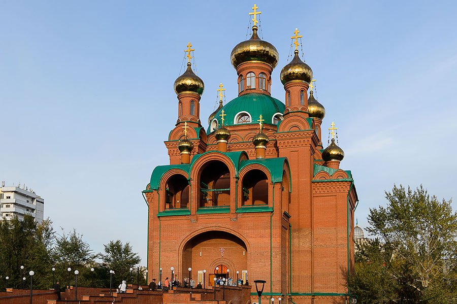 The Head of the Metropolis Celebrated the Liturgy in the Annunciation Cathedral of Pavlodar