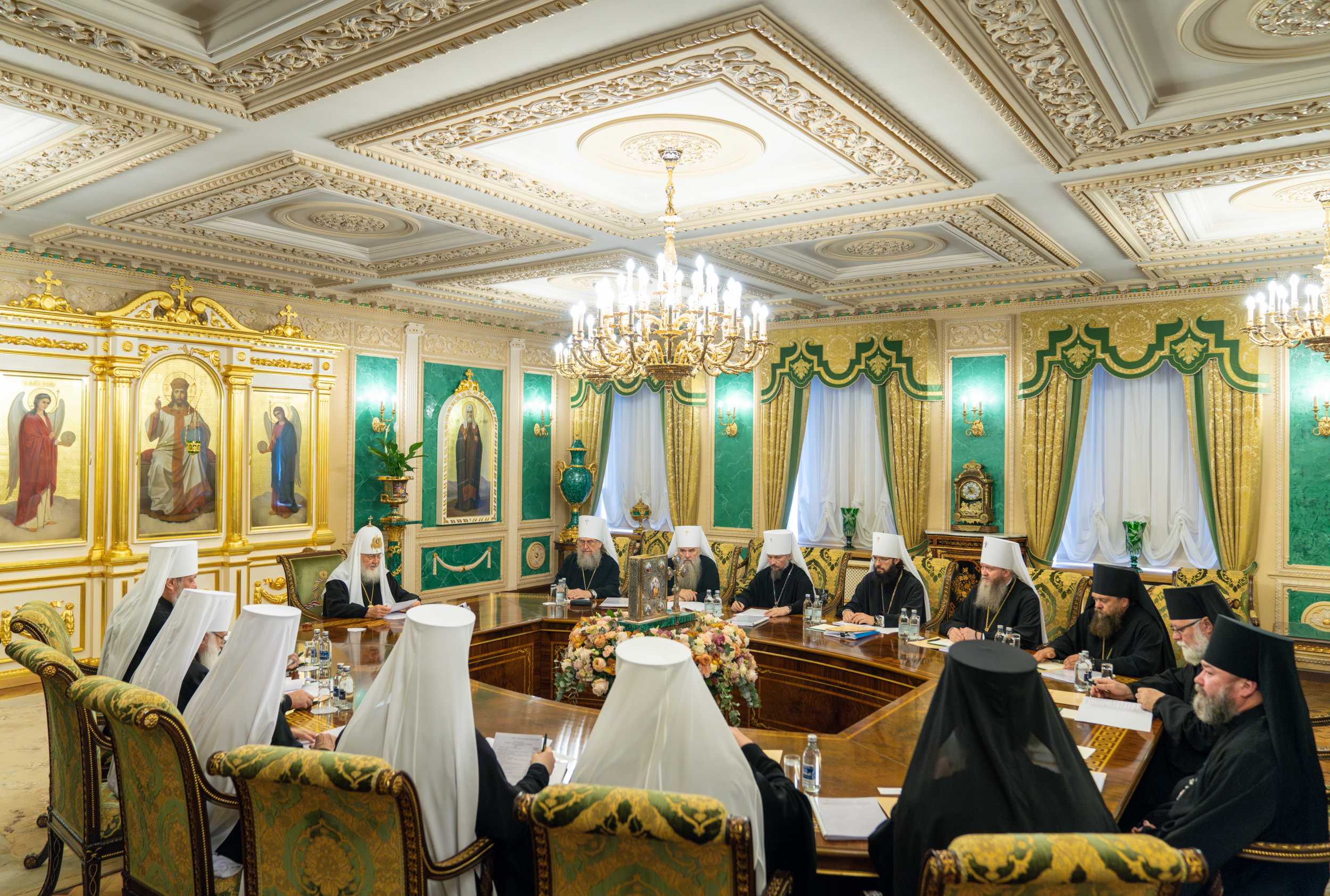 The Head of the Metropolitan District of Kazakhstan Participates in the Meeting of the Holy Synod