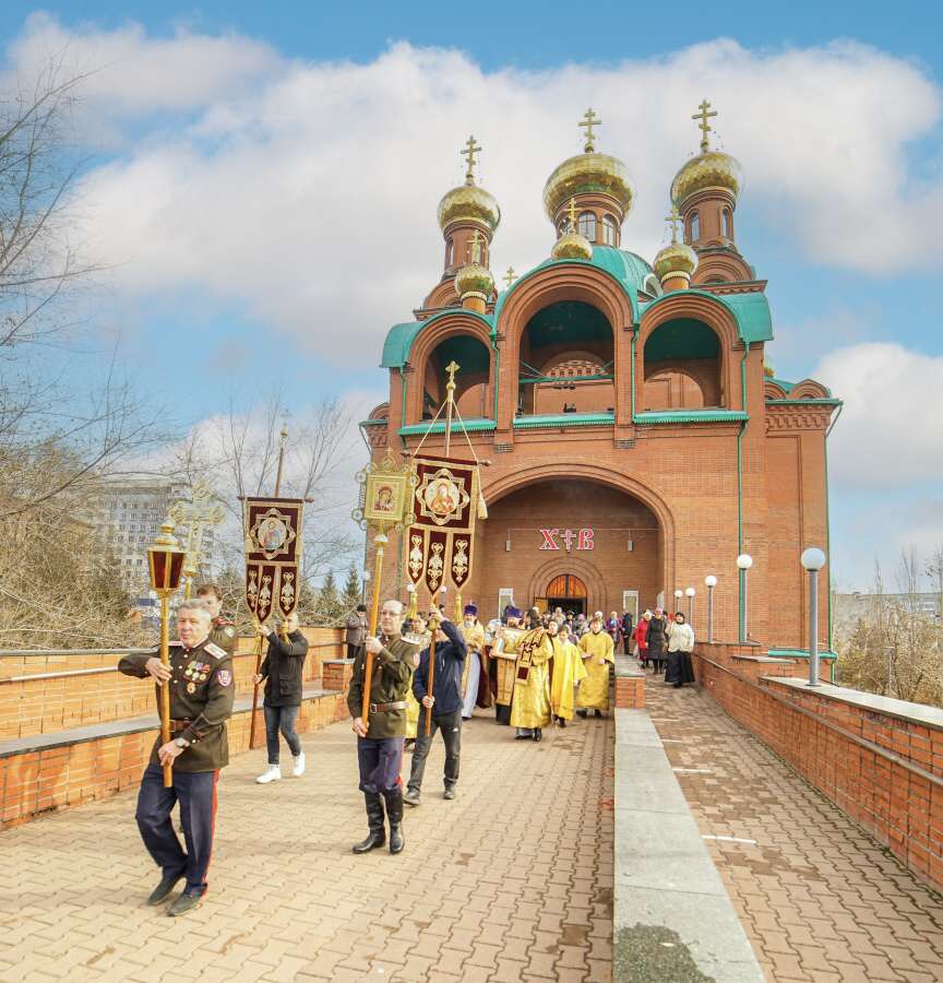 In Pavlodar, the 25th Anniversary of the Consecration of the Annunciation Cathedral Was Prayerfully Celebrated