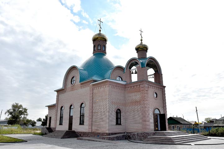 Participants in the Bringing of the Relics of Blessed Matrona of Moscow Celebrated the Liturgy at the St. Sebastian and Magdalene Church in the Capital of Northern Kazakhstan