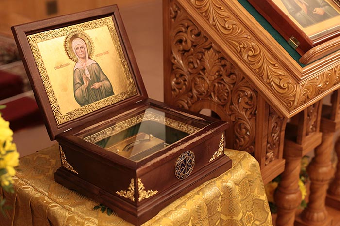 The Faithful of the Ust-Kamenogorsk Diocese Welcomed the Relics of Blessed Matrona of Moscow