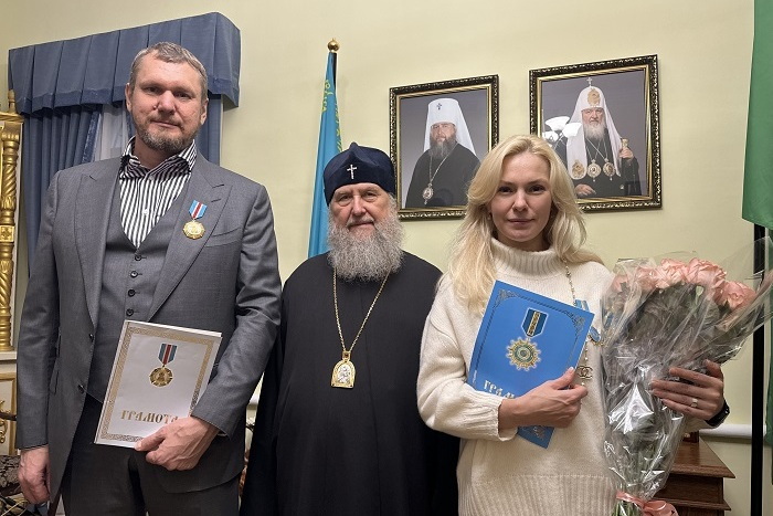 Benefactors of the Moscow Representation of the Kazakhstan Metropolitan District Awarded Church Honors