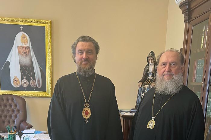 Metropolitan Alexander of Astana and Kazakhstan Meets with the Chancellor of the Moscow Patriarchate