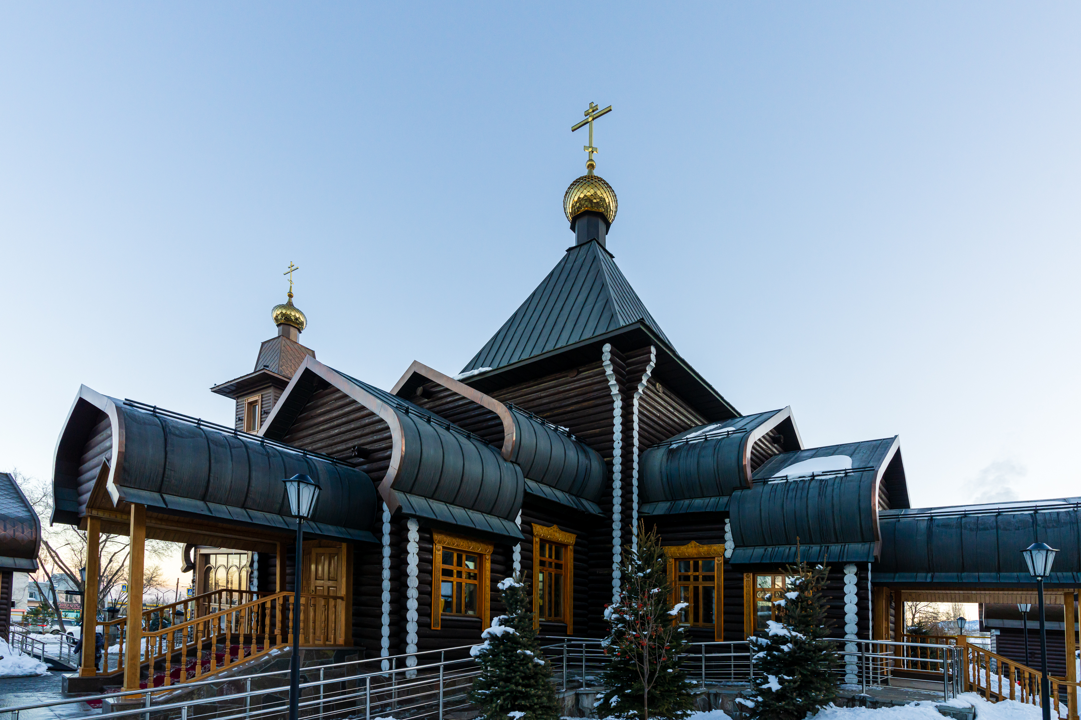 On the Feast of the Circumcision of the Lord and the Commemoration of St. Basil the Great, Metropolitan Alexander Celebrated the Liturgy at the Nativity of the Theotokos Church in the Akzhar District