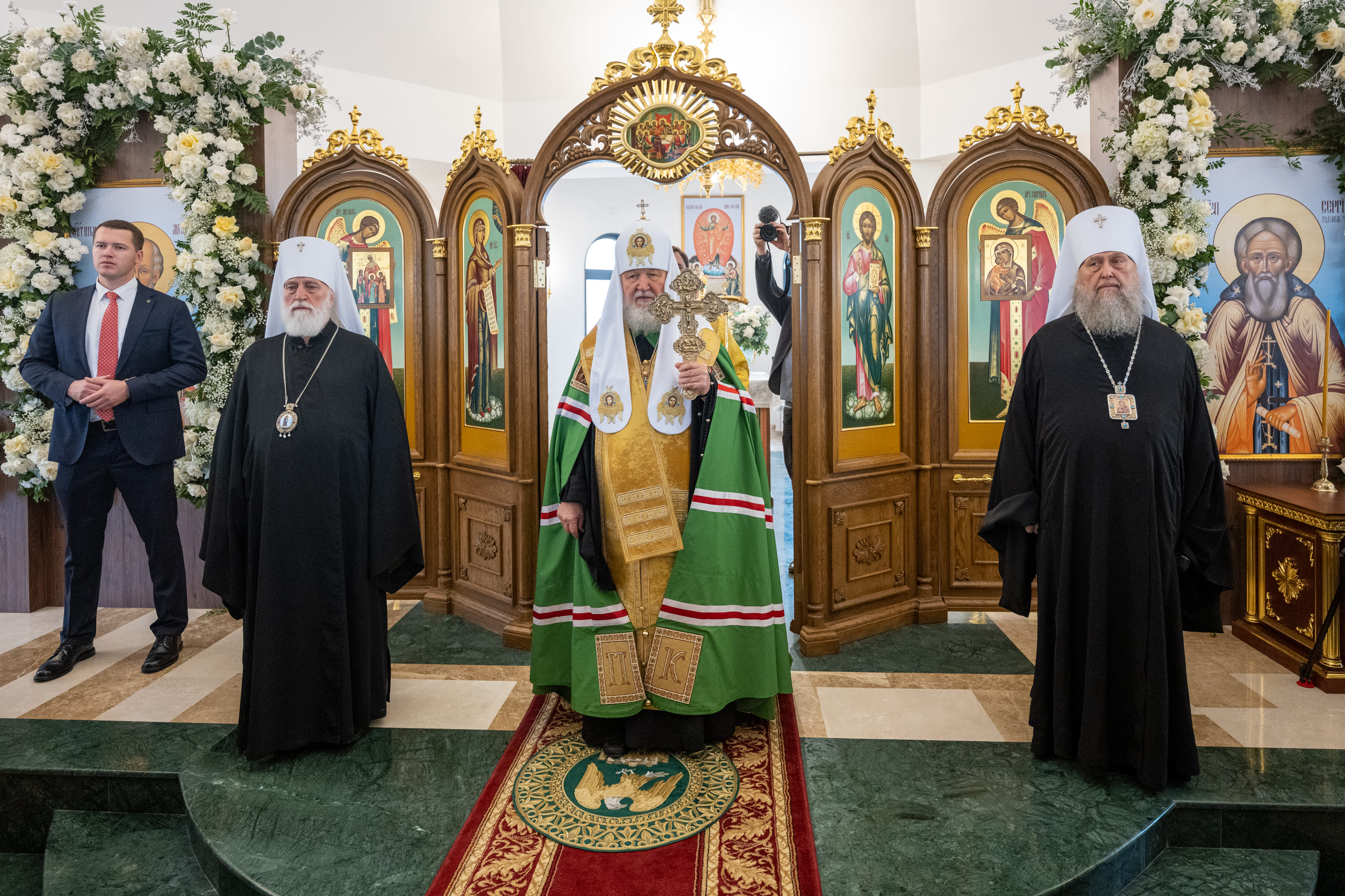 Қасиетті Патриарх Кирилл Астанадағы құрметті Сергий Радонежский шіркеуіне қасиетті ету рәсімін жасады