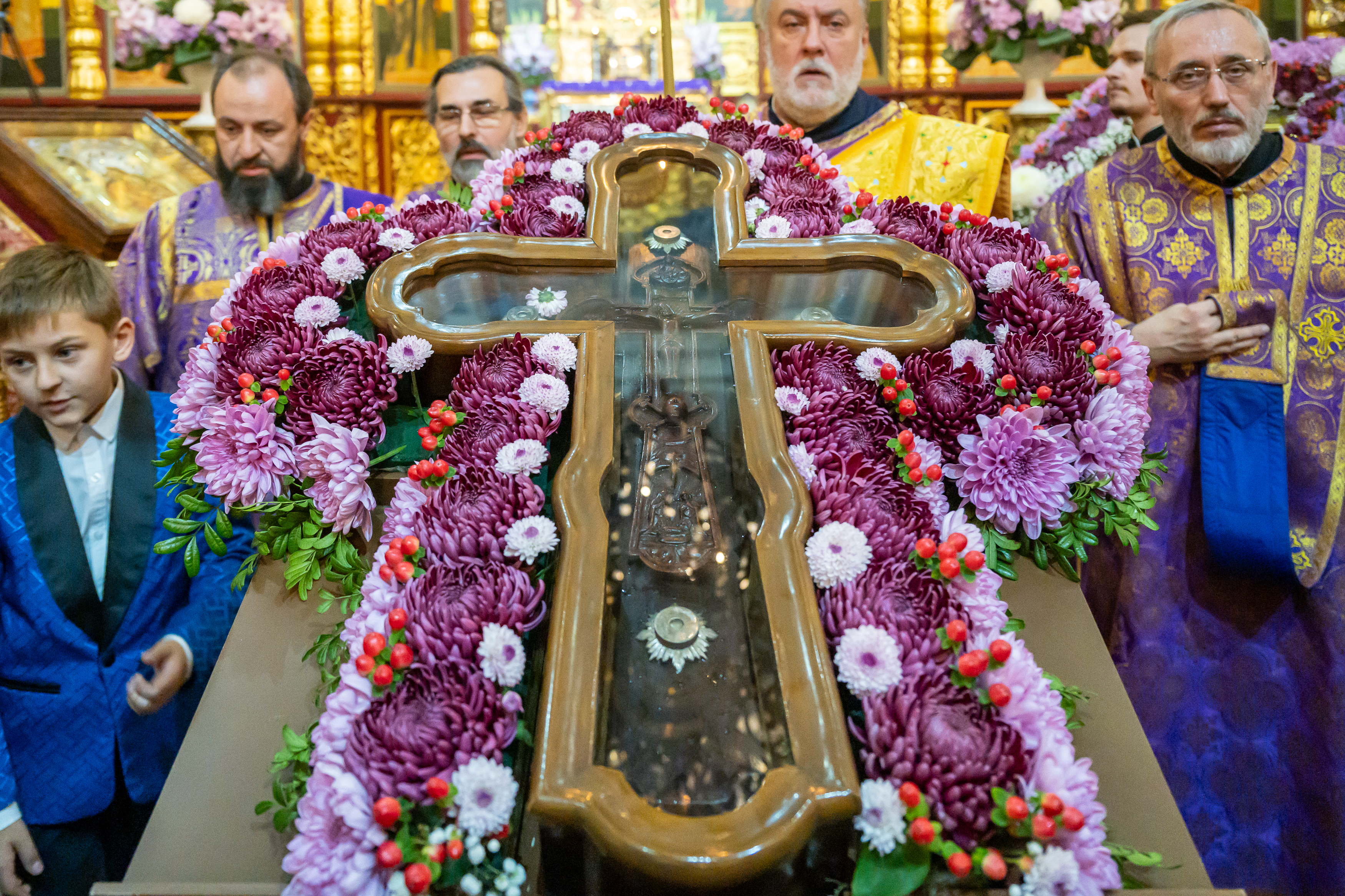 Head of the Metropolis Leads All-Night Vigil with the Rite of the Exaltation of the Cross at the Ascension Cathedral in Almaty