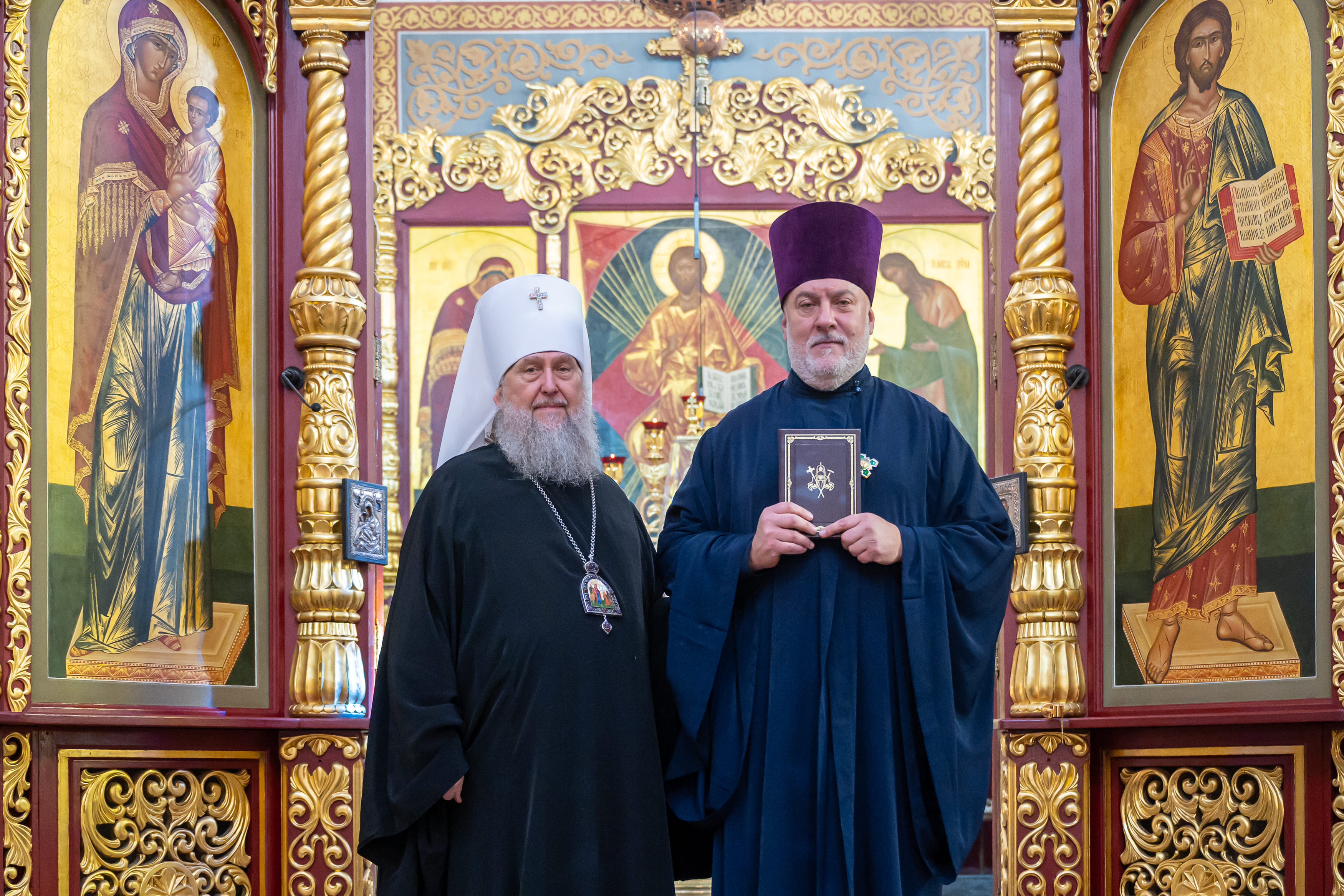 His Holiness Patriarch Kirill of Moscow and All Rus’ Awards Protodeacon Nikolay Grinkevich the Order of Venerable Sergius of Radonezh