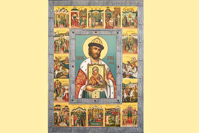 День памяти благоверного князя Александра Невского. Митрополит Александр совершил Литургию в храме Представительства Митрополичьего округа в Москве