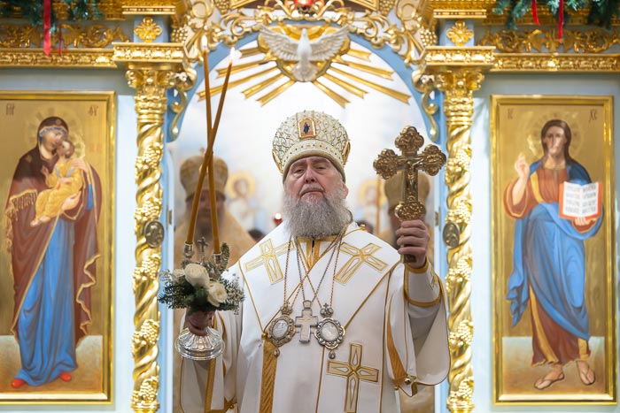 Рождество  мерекесінен кейінгі сенбі күні Қазақстандағы Православие Шіркеуінің Басшысы Алматының Қазан соборында Литургияны өткізді