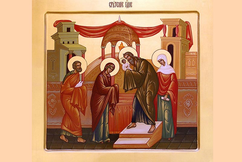 Праздник Сретения Господа Бога и Спаса нашего Иисуса Христа. Митрополит Александр совершил Литургию в Представительстве Митрополичьего округа в Москве